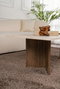 Nordure Sabin Mesa de Café Travertino y Nogal de Venezia